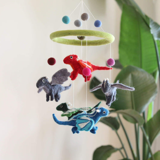 Felt Dragon Baby Mobile