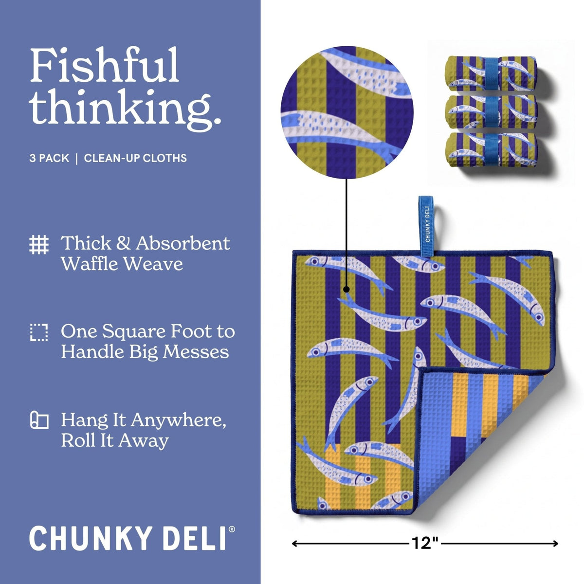 Fishful Thinking | 3-Pack Clean-Up Cloths
