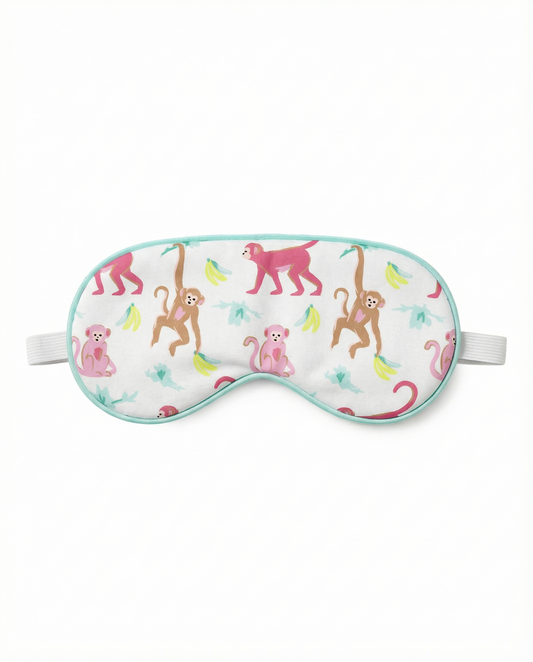 The Organic Sleep Mask [Monkeying Around Pink]