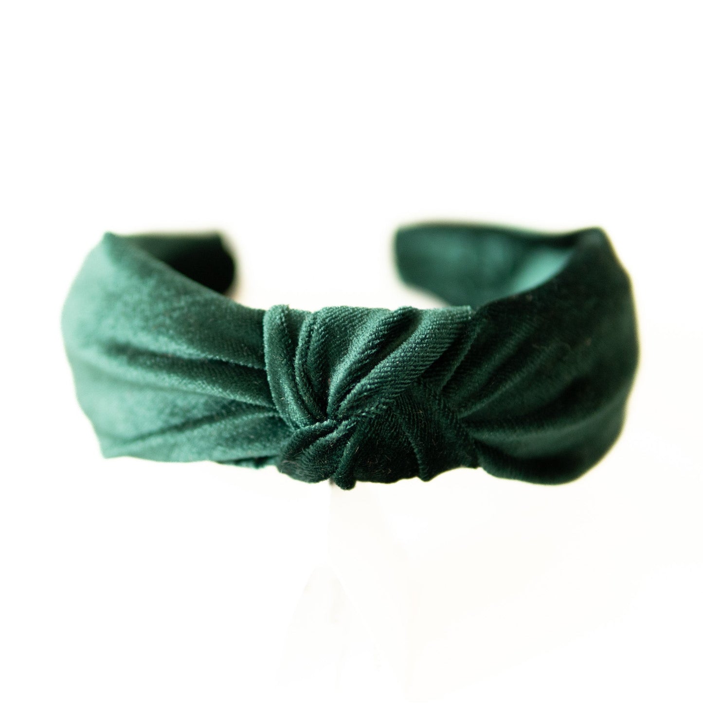 Green Velvet Knotted Headband