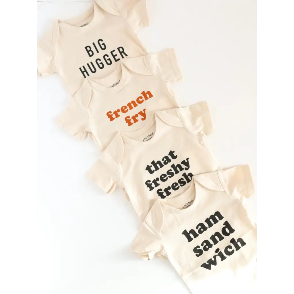 Ham Sandwich Organic Cotton Baby Onesie
