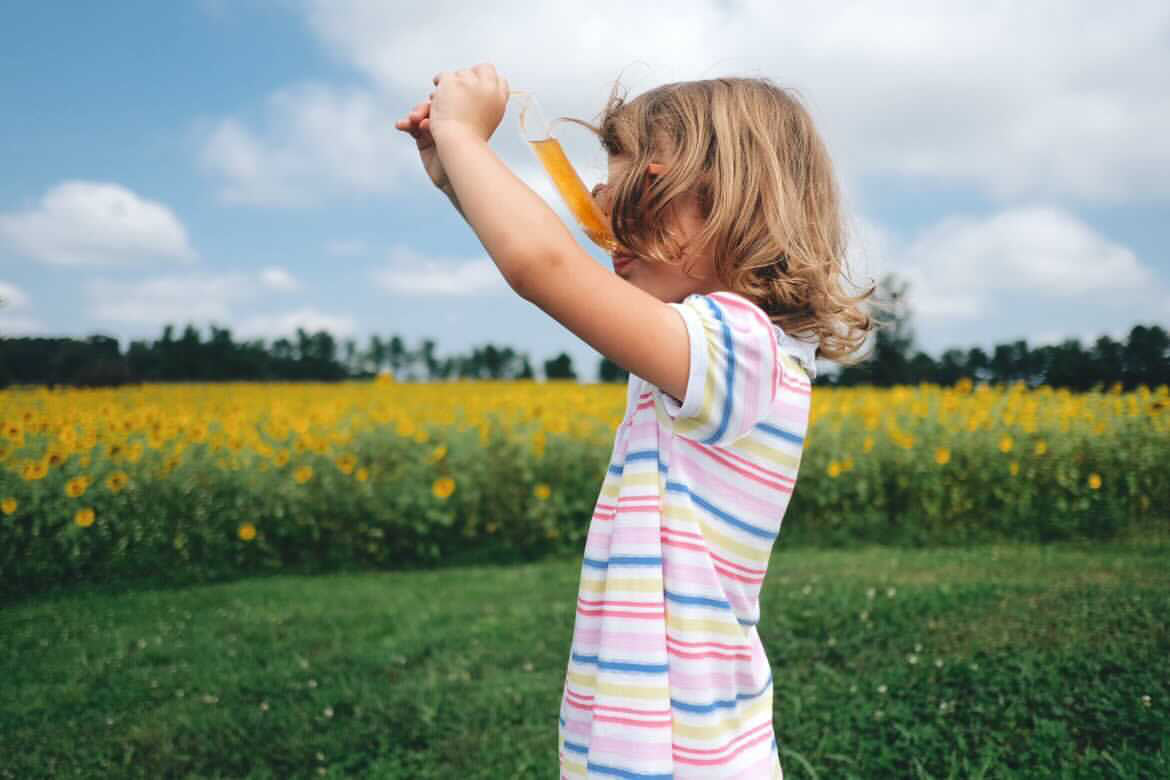 Rainbow Stripe Collared Dress