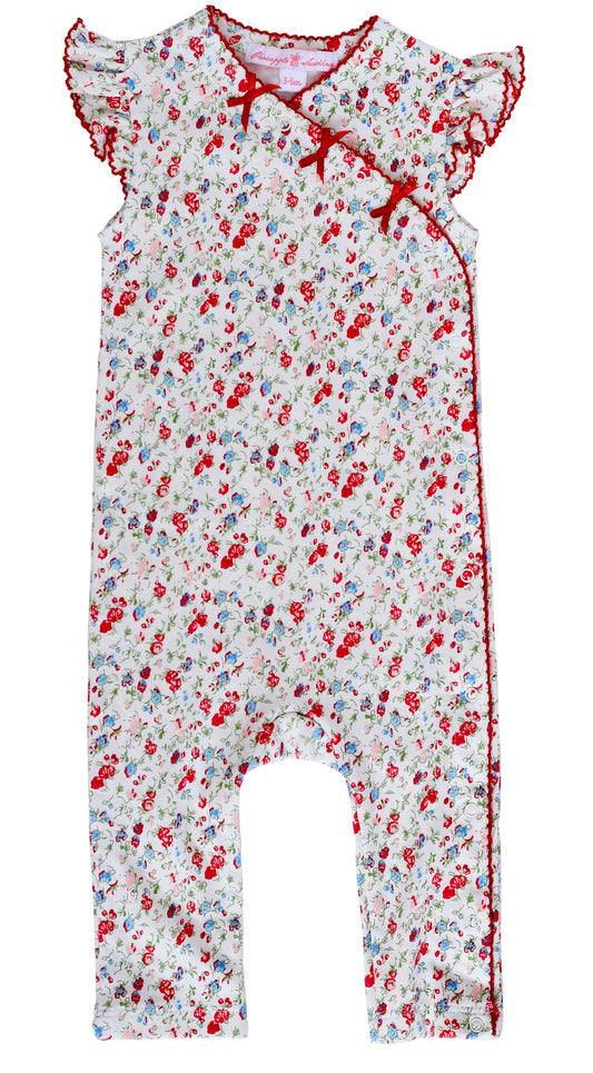 Madison Poppy Floral Romper