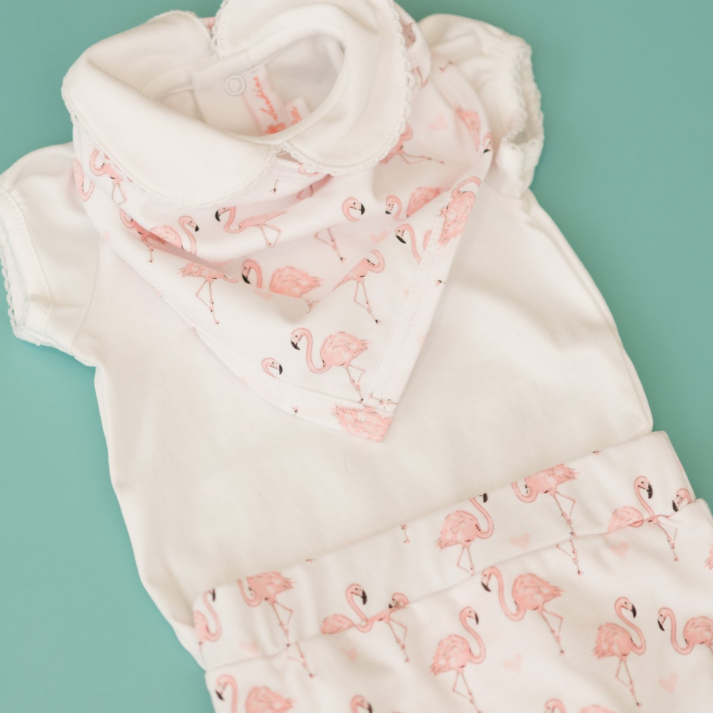 Pink Flamingo Bandana Bib