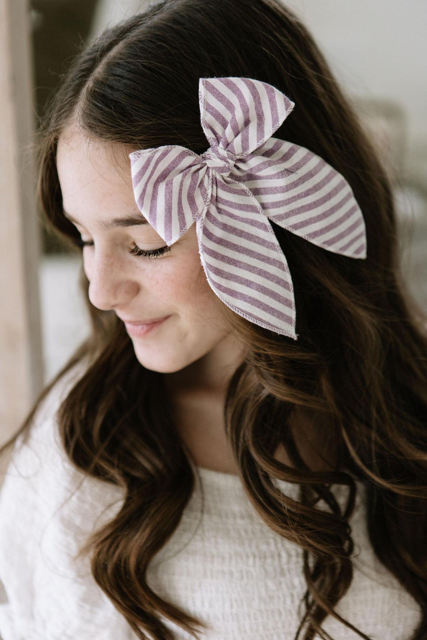 Iris Stripe Darling Hair Bow