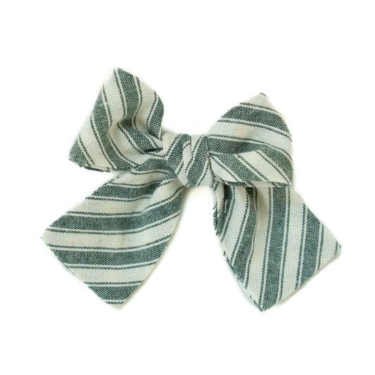Juniper Stripe - Petite Hair Bow
