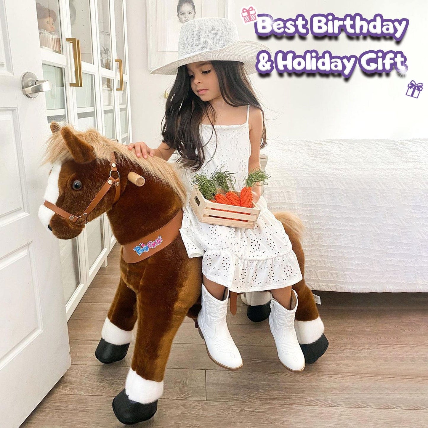 Model U® Horse Ride-On Toy Age 3–4 – Brown