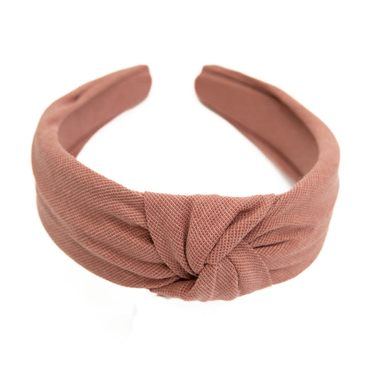 Mauve Knotted Headband