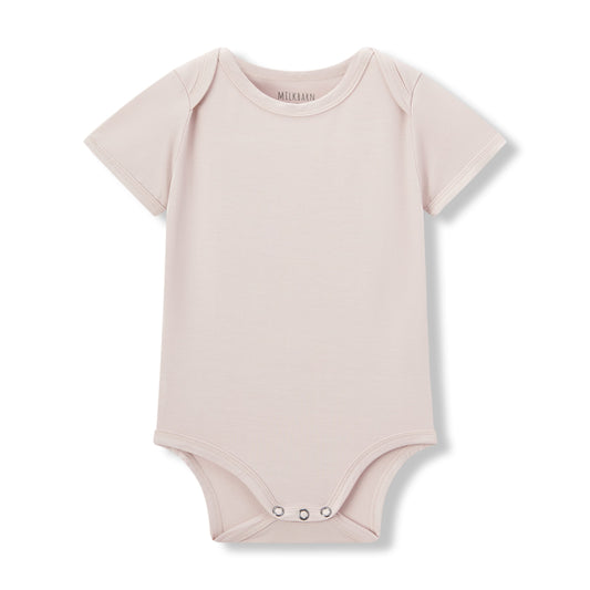 Sepia Rose Luxe Solid Short Sleeve One Piece
