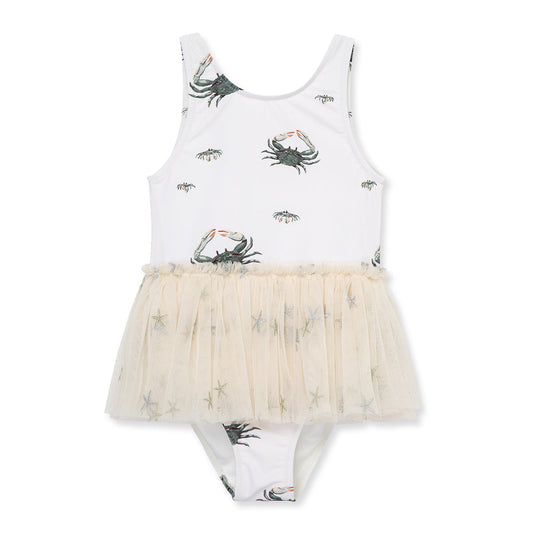 Coastal Crab Ballet Skirt Swimsuit