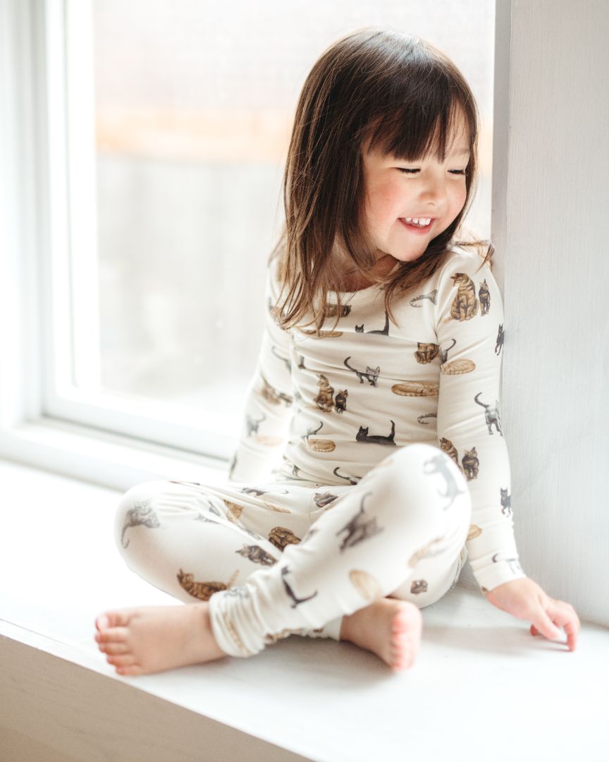 Alpaca Organic Cotton Long Sleeve Two Piece Pajama Set