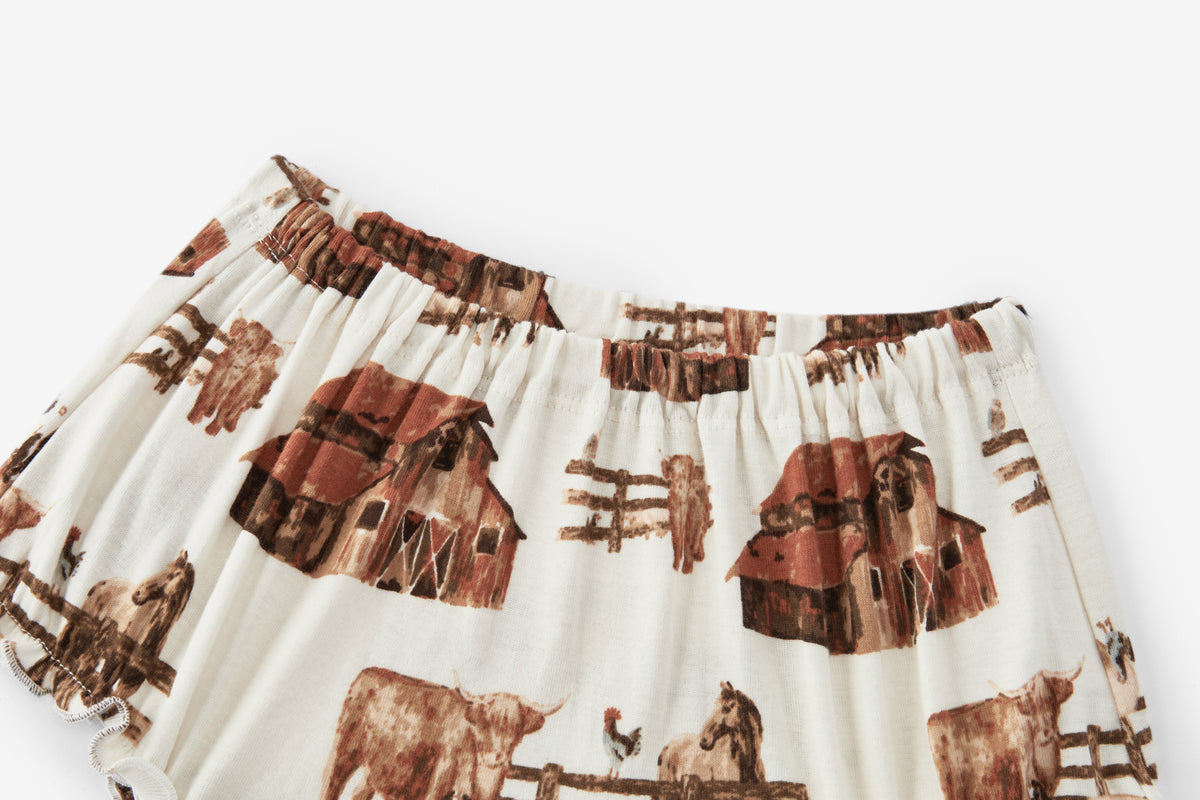 Homestead Organic Cotton Dress & Bloomer Set
