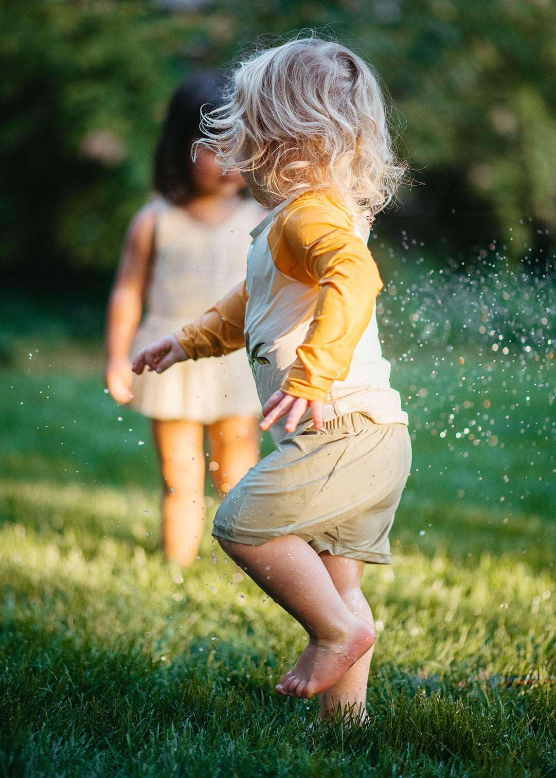 Island Toucan Long Sleeve Shirt & Trunks Swim Set