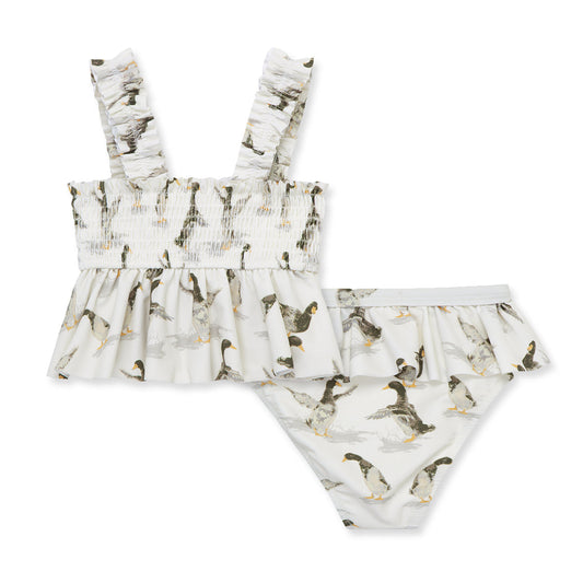 Duck Ruffle Two Piece Swimsuit