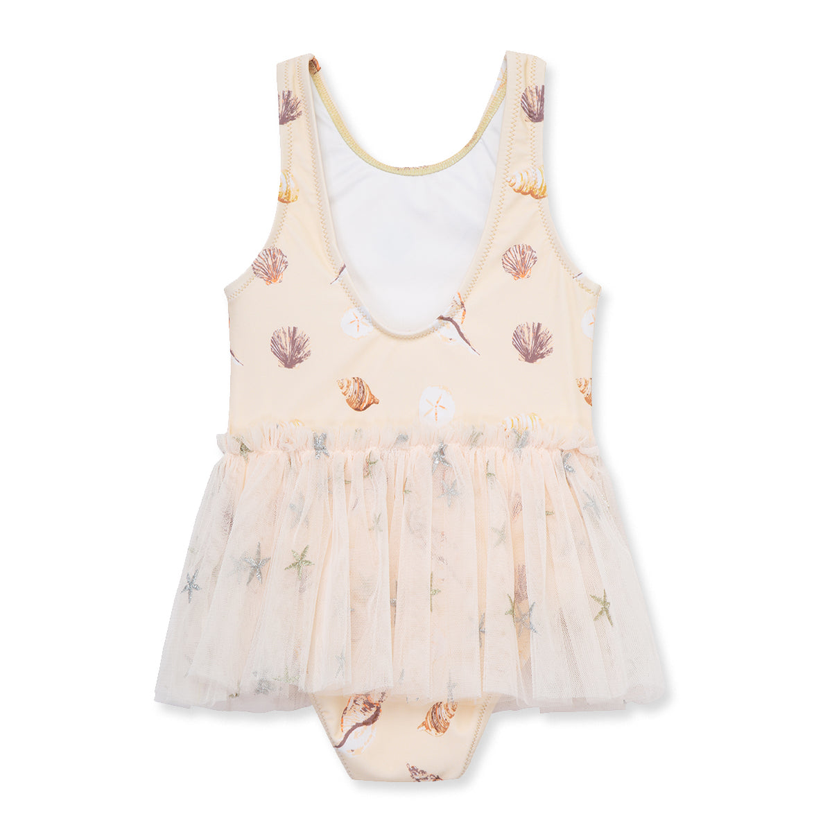 Seashells Ballet Skirt Swimsuit