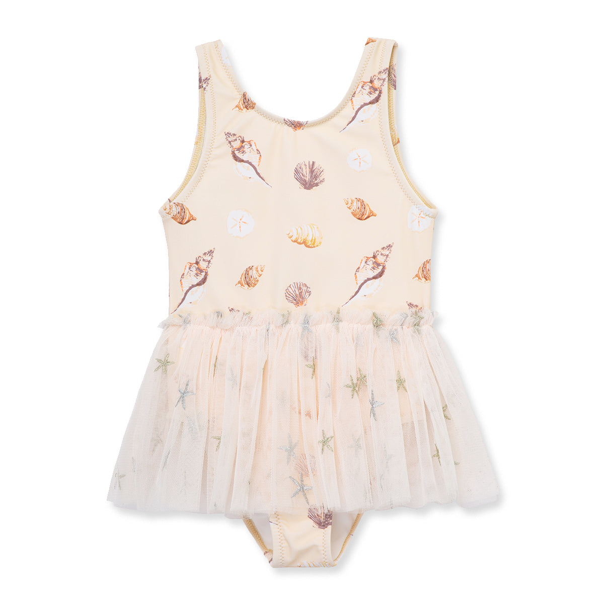 Seashells Ballet Skirt Swimsuit