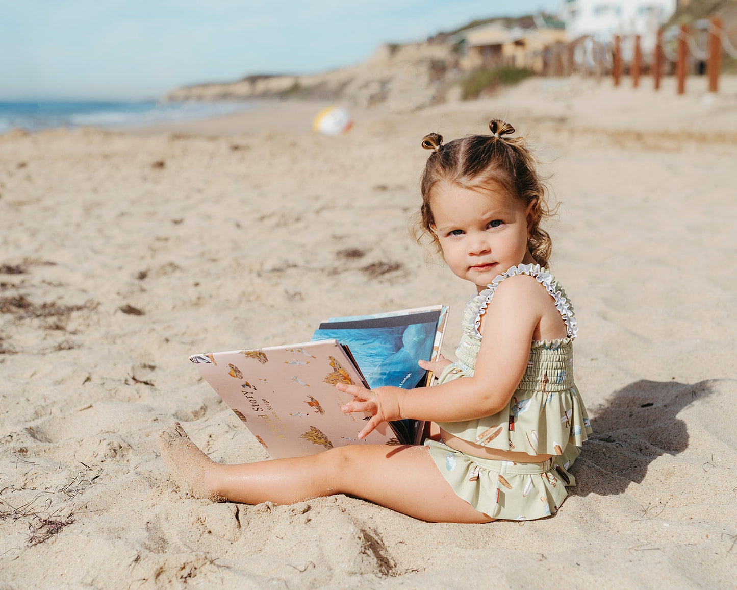 Seashells Ruffle Two Piece Swimsuit
