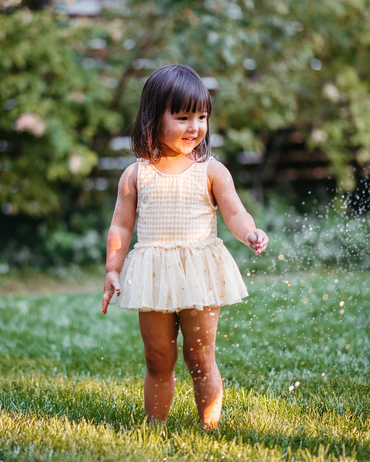 Seashells Ballet Skirt Swimsuit