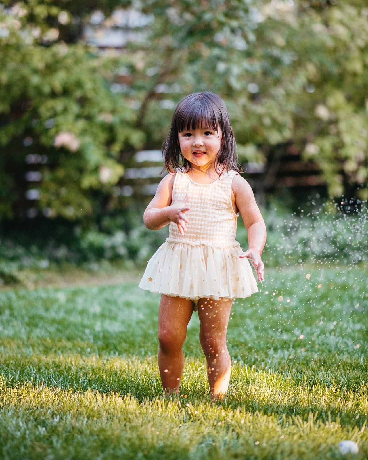 Seashells Ballet Skirt Swimsuit