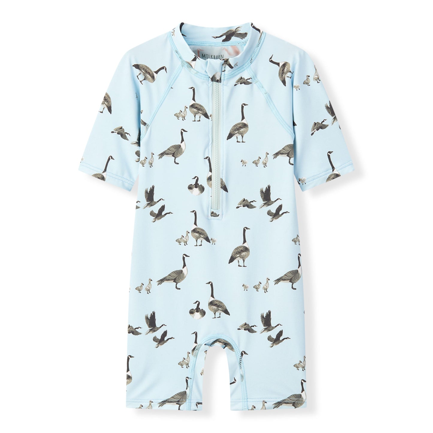 Goose Zipper Shortall Swimsuit