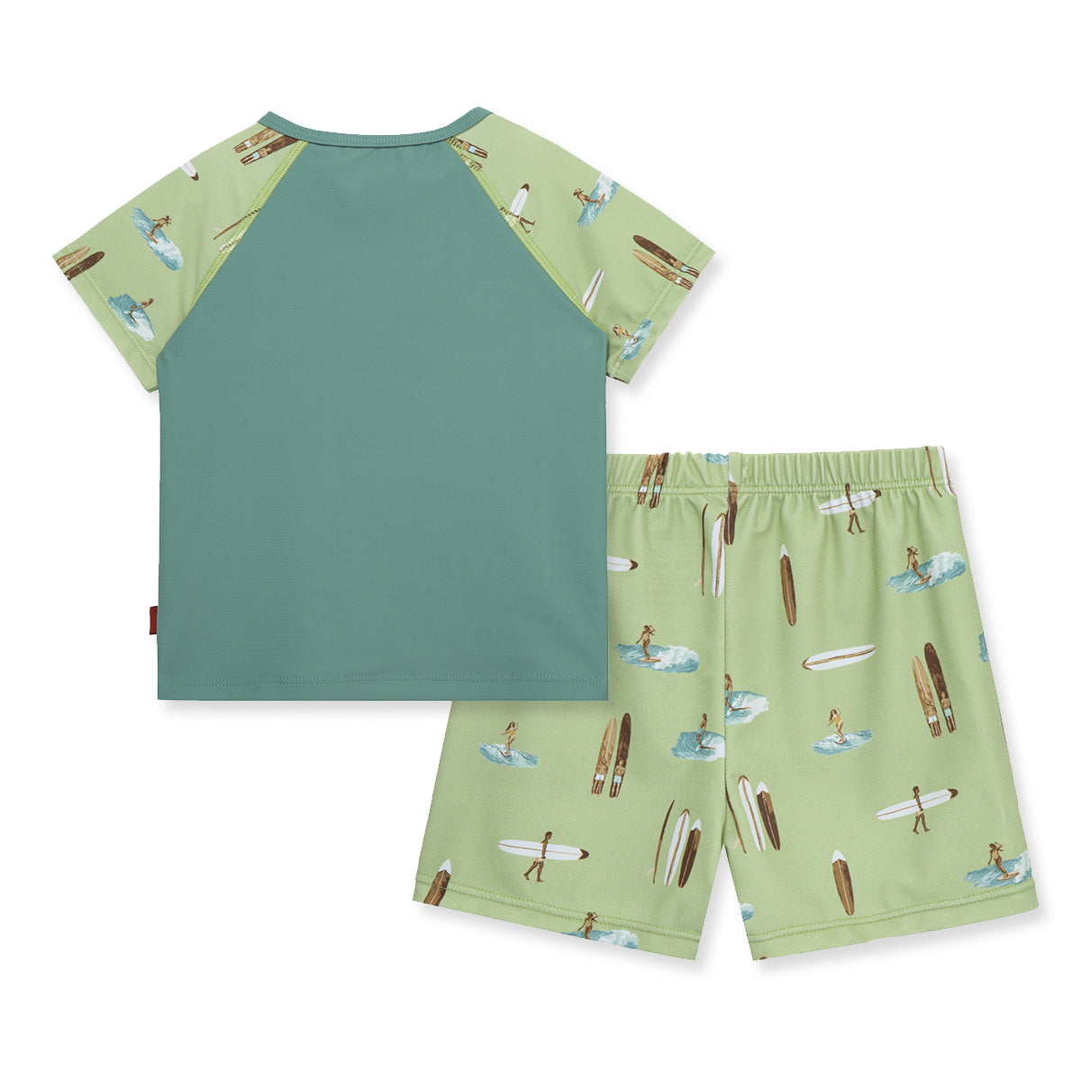 Summer Surf Zipper Top & Swim Trunks