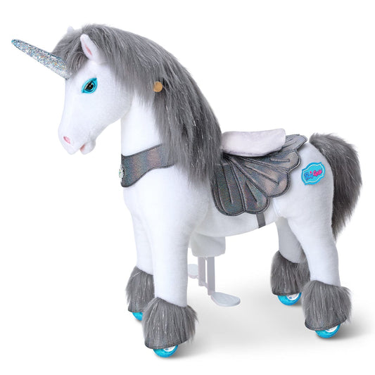 Model Y® Unicorn Ride-On Toy Age 4–7 – Grey