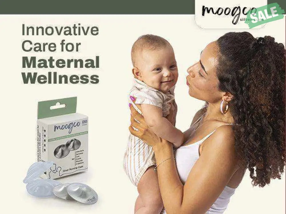 MOOGCO Silver Nursing Cups 999k Silver - BPA-Free for Babies & Toddlers