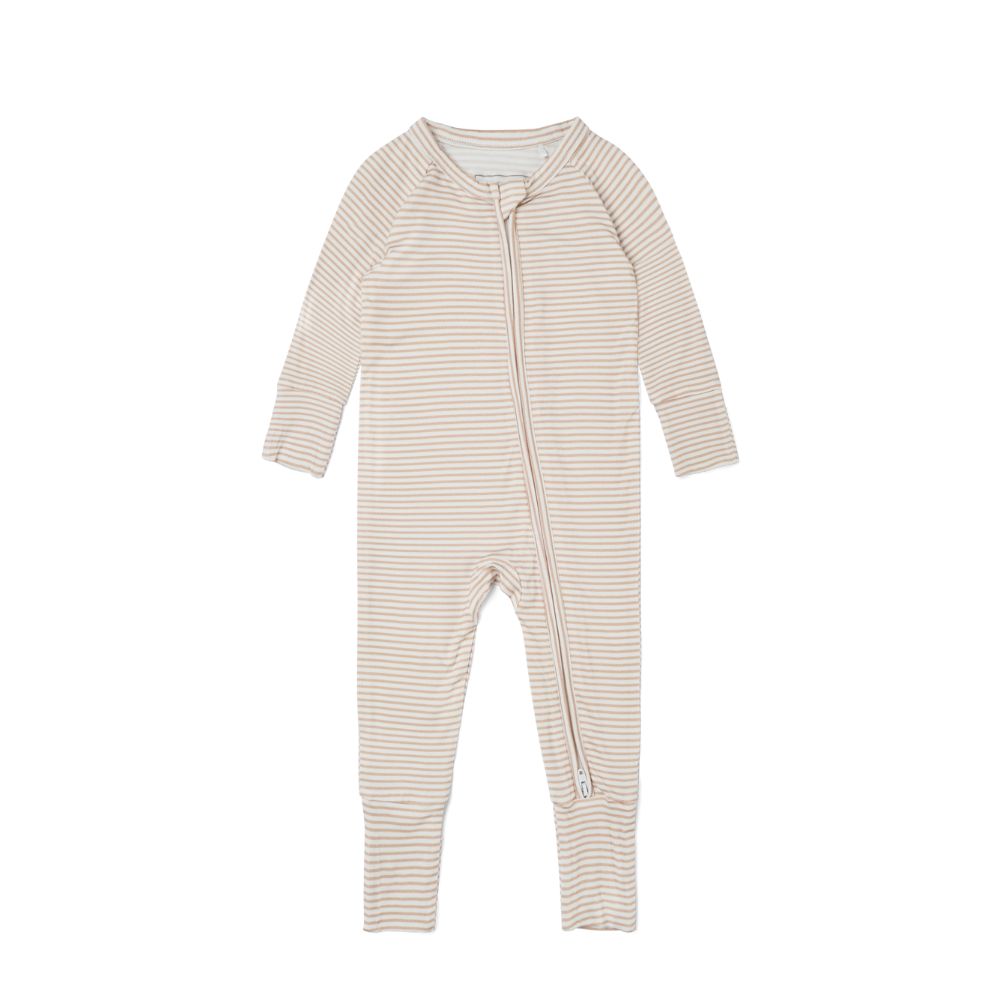 Oatmeal Stripe Bamboo Sleeper
