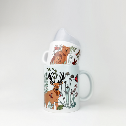 Mountain Animal Two of a Kind Cup Set