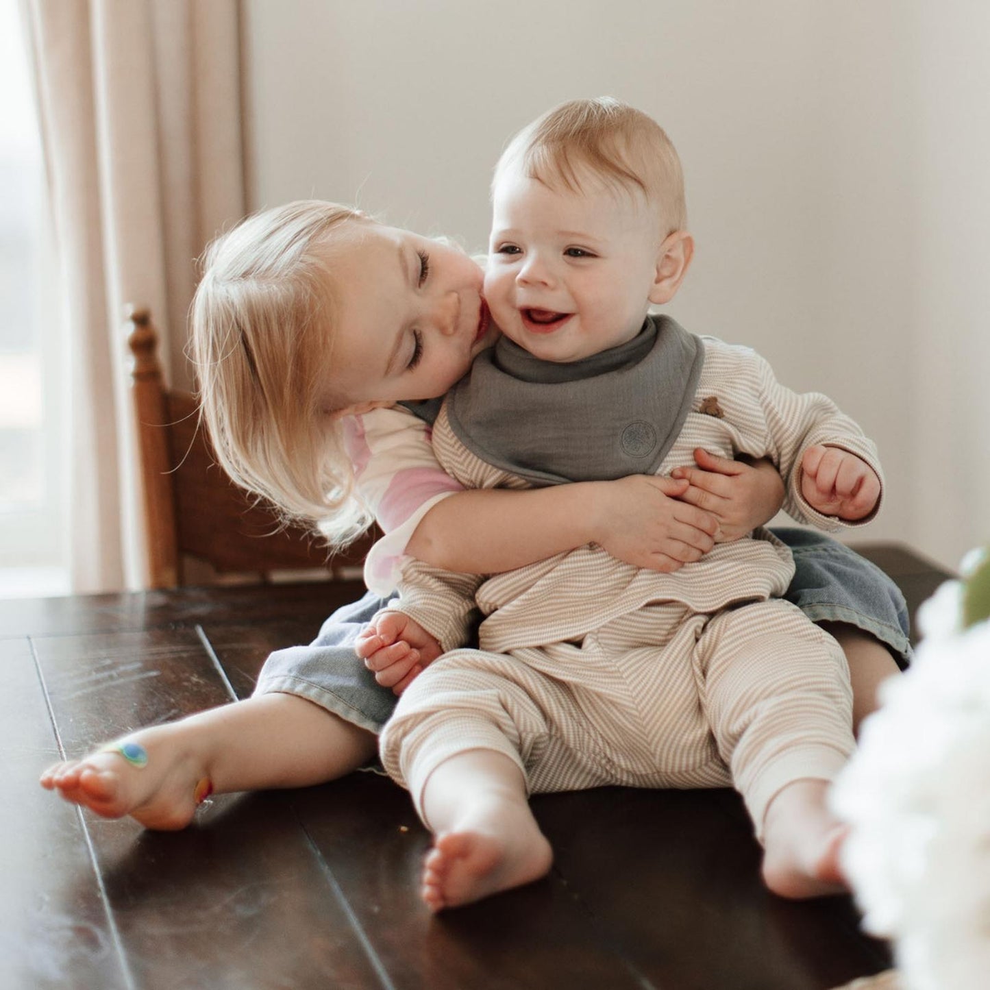 Rose Muslin Bandana Bibs Set (4-Pack)