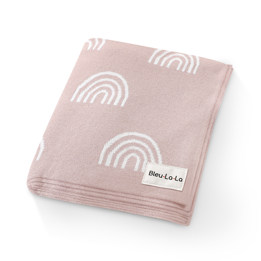 Whimsy Collection - Luxury 100% Cotton Knit Swaddle Baby Blanket