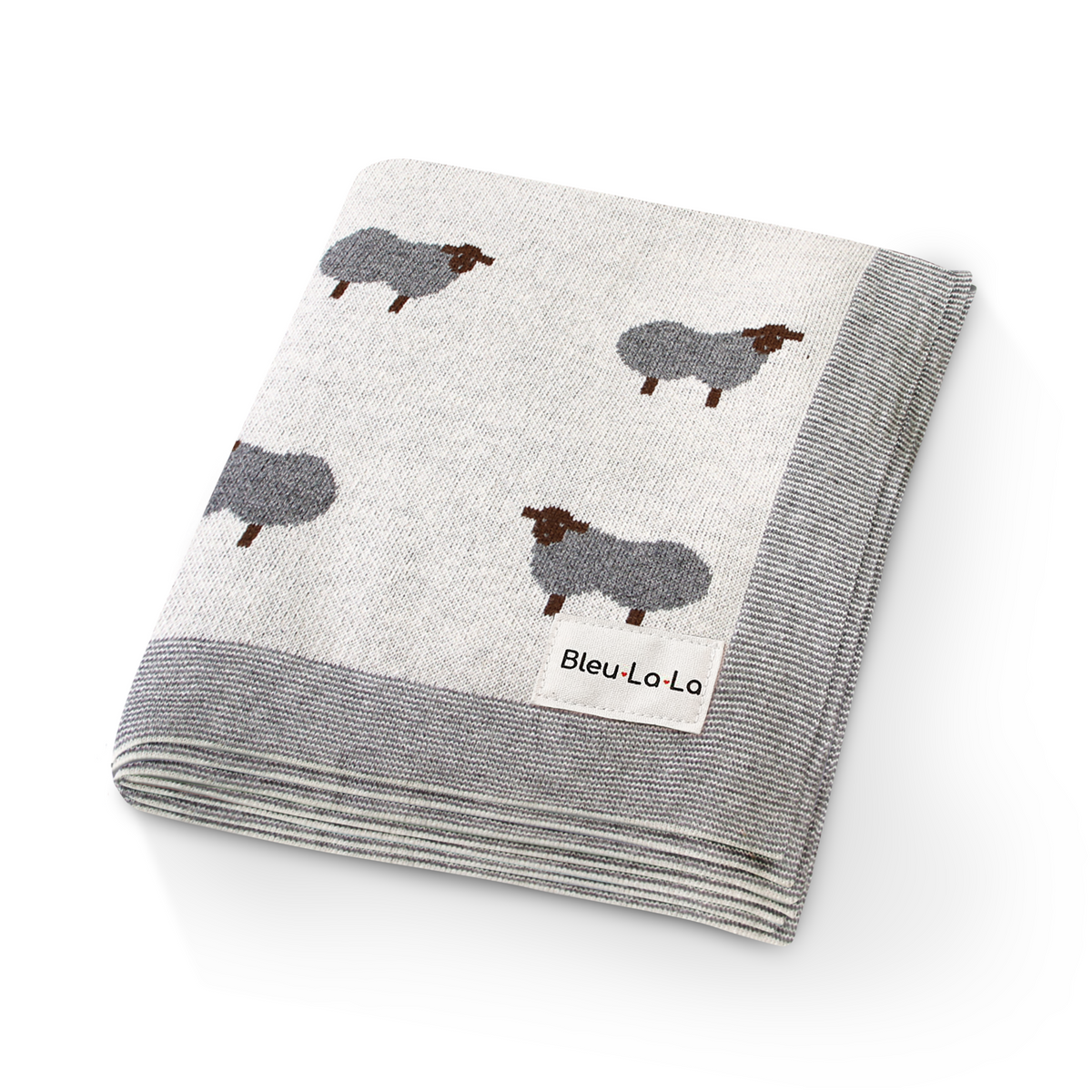 Whimsy Collection - Luxury 100% Cotton Knit Swaddle Baby Blanket