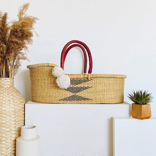 Oak African Moses Basket, Basket Only