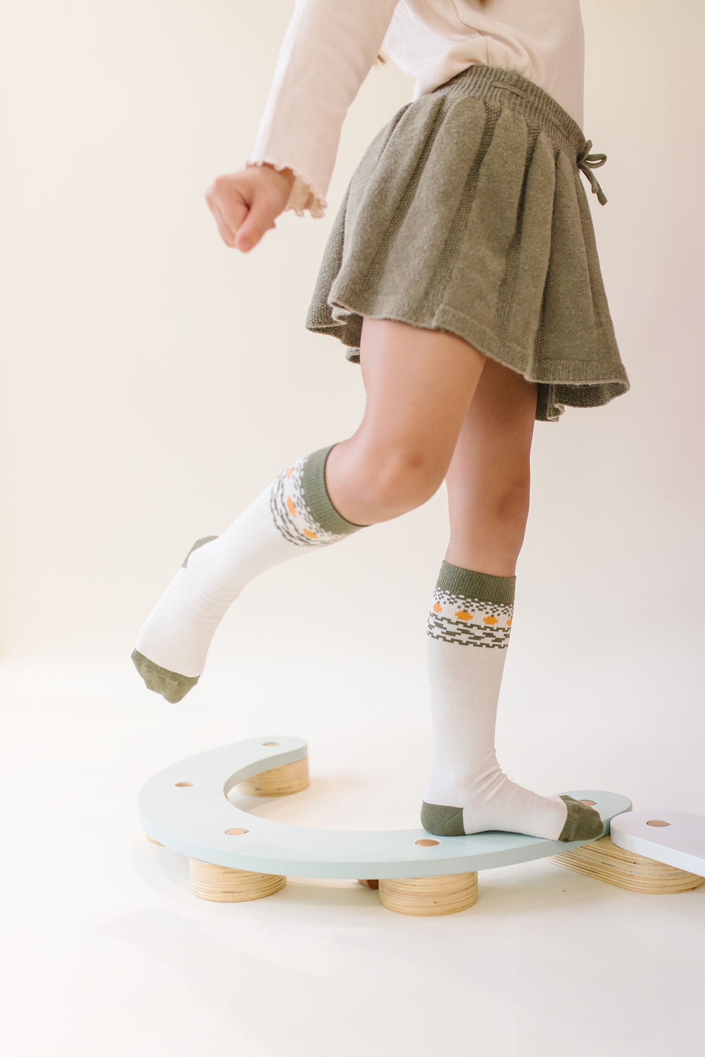 Vintage Pumpkin Knee High Sock (*FINAL SALE*)