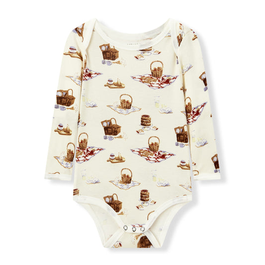 Picnic Organic Cotton Long Sleeve One Piece