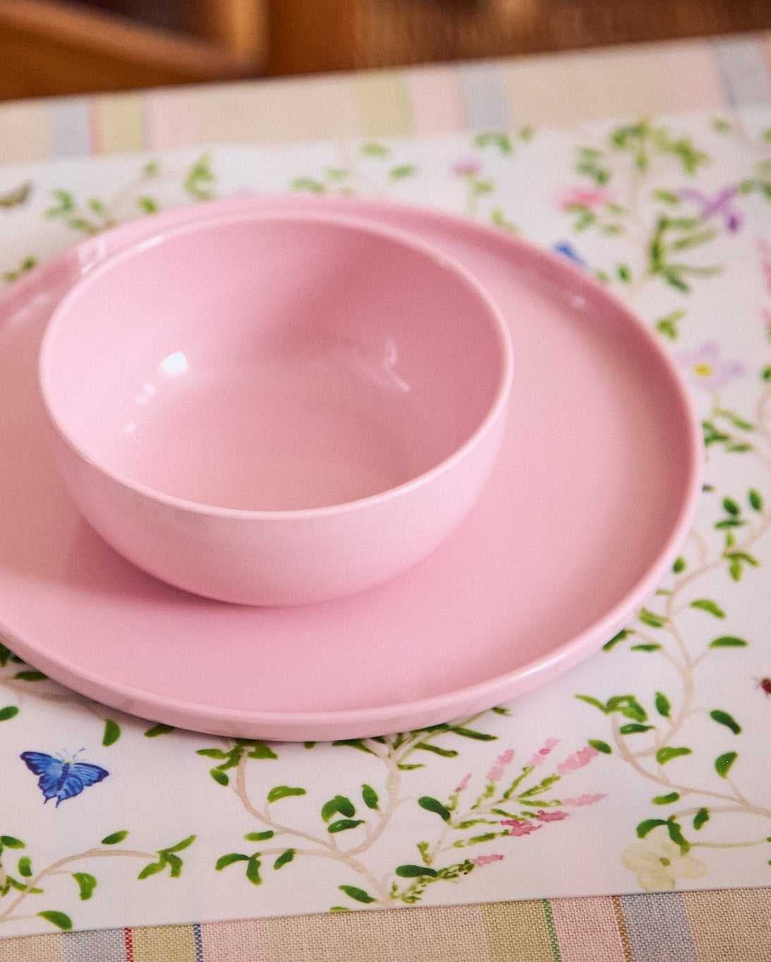 Plate and Bowl Set | Pink
