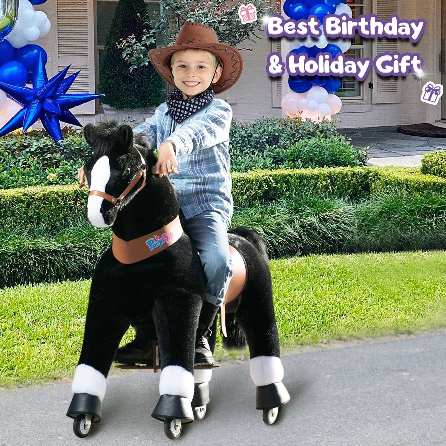 Model U® Horse Ride-On Toy Age 7+ – Black