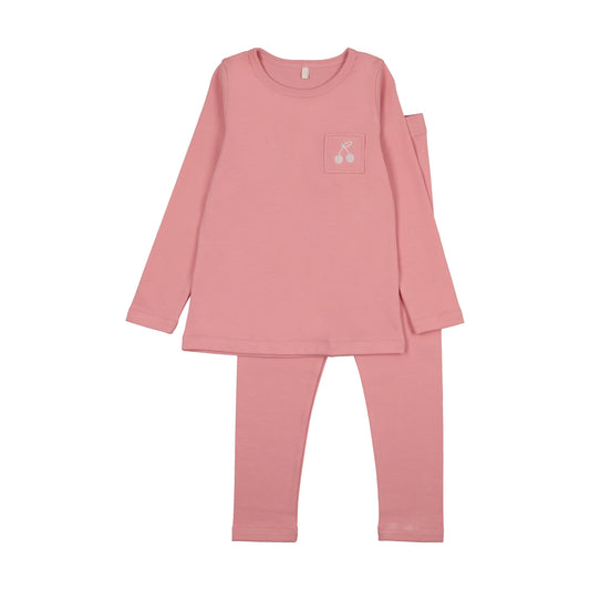 Stitched Graphic PJ- Pink