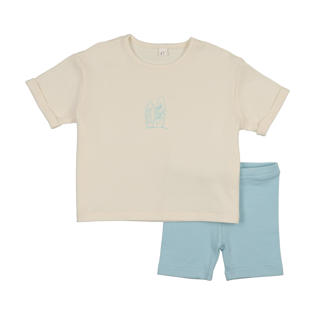 Oversized Tee Set- Blue