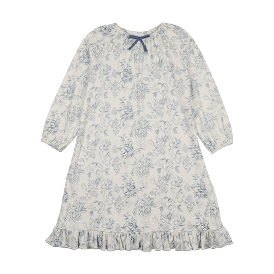 Toile Nightgown- Blue