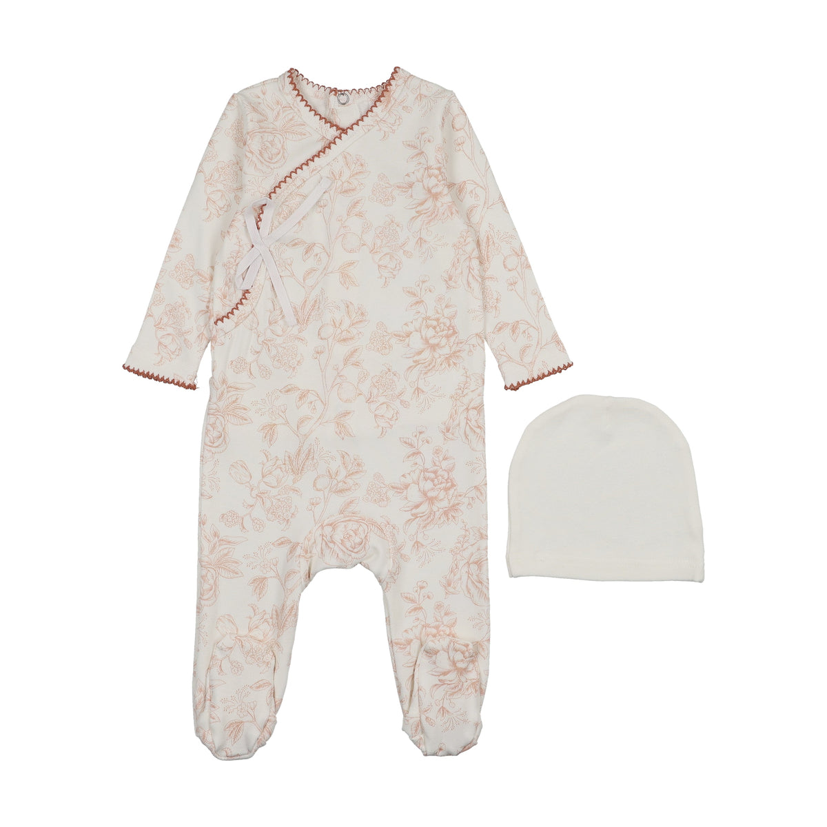 Toile Footie- Pink