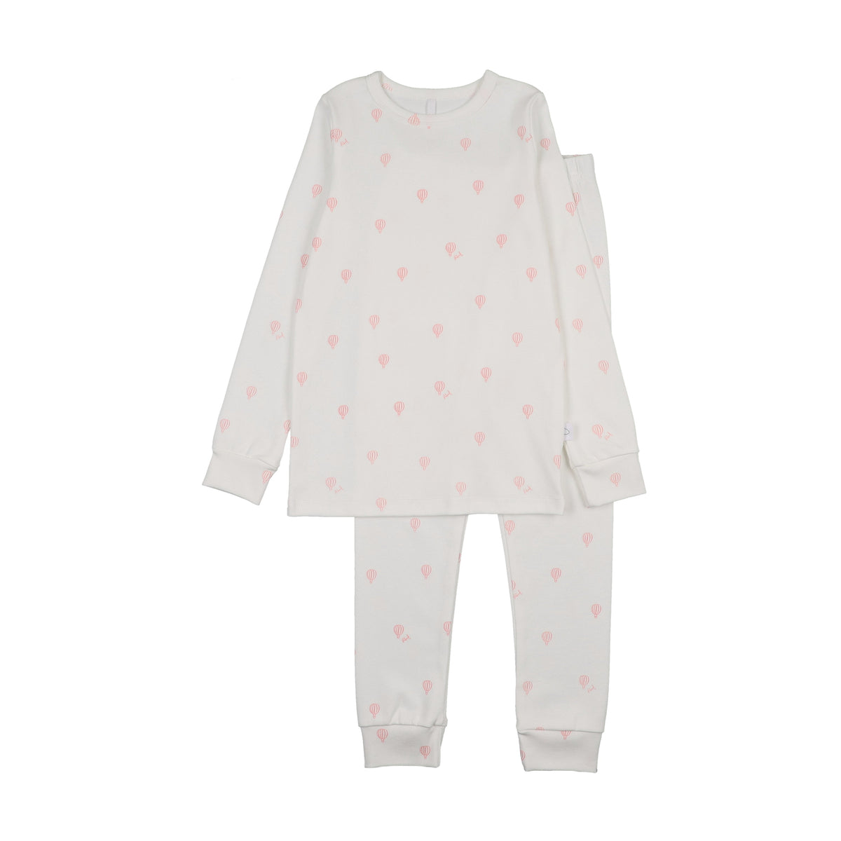Hot Air Balloon Printed PJ- White/Pink