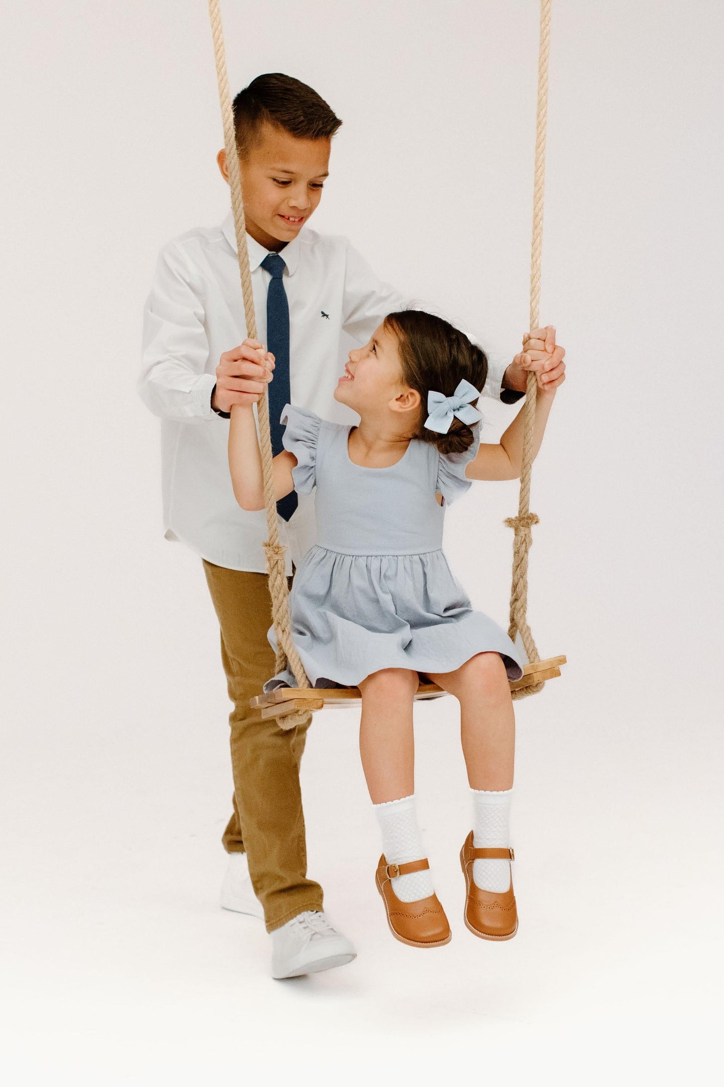 Powder Blue - Petite Hair Bow