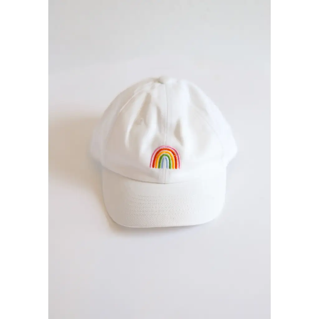 Embroidered Rainbow Ball Cap for Kids