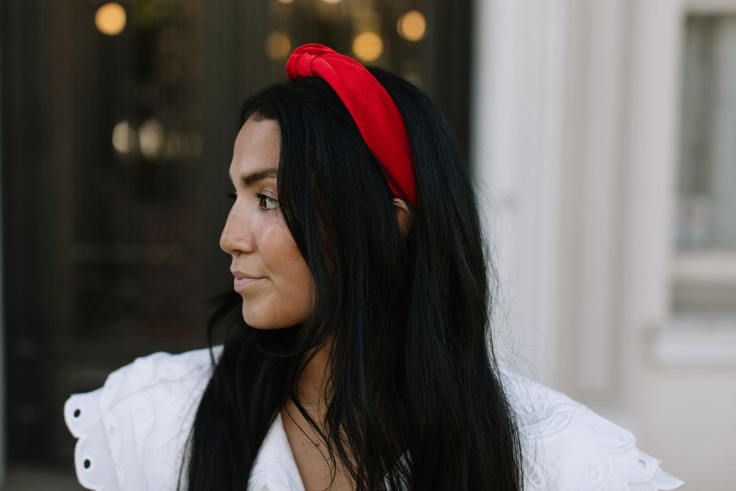 Red Velvet Knotted Headband