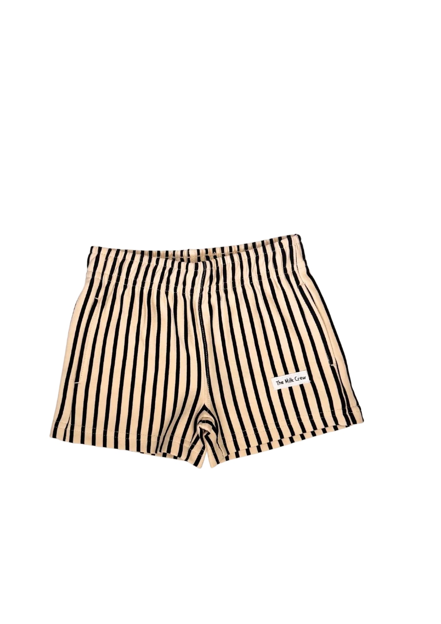 Riviera Shorts | Thin Stripes Black & Off-White