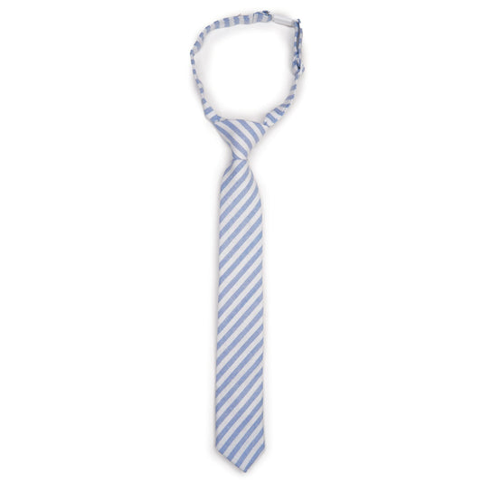 Robin Egg Stripe Boys Tie