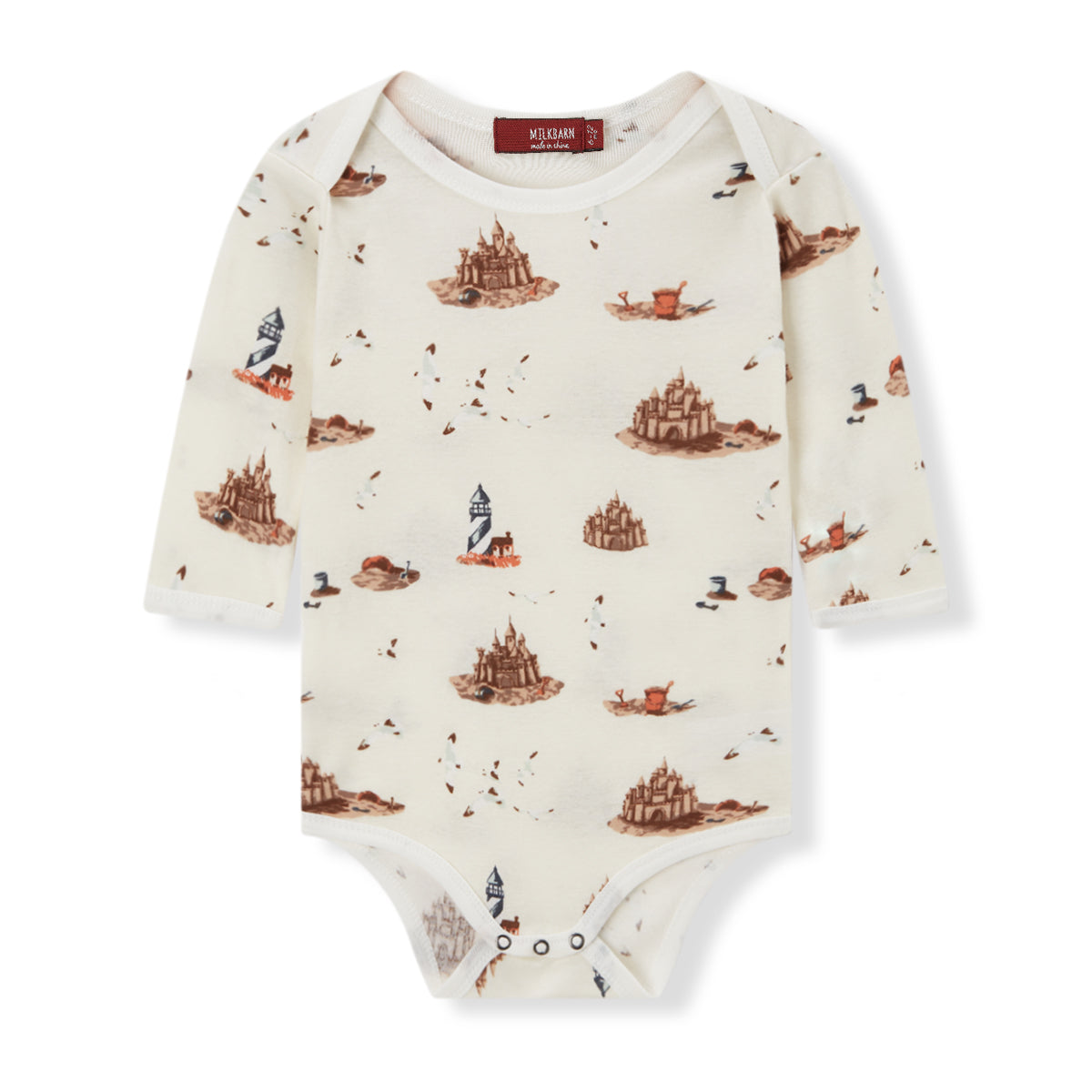 Sandcastle Organic Cotton Long Sleeve One Piece