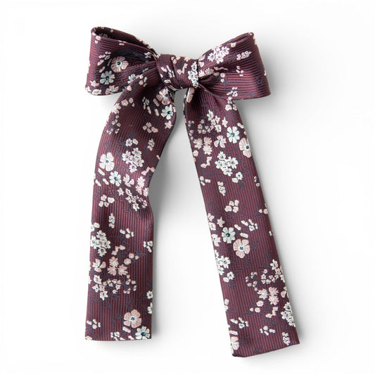 Sangria Floral - Lady Hair Bow