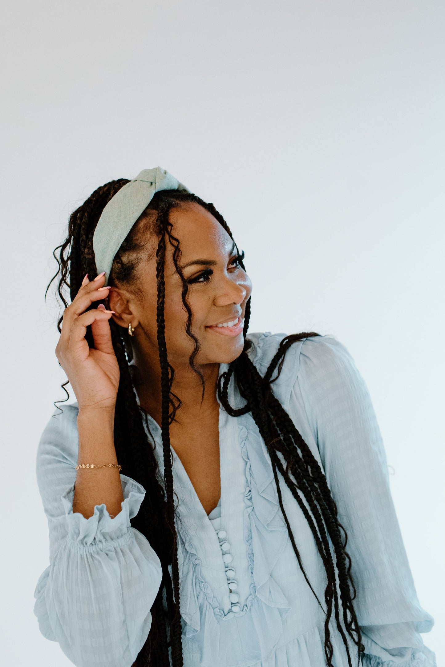 Sea Foam Knotted Headband